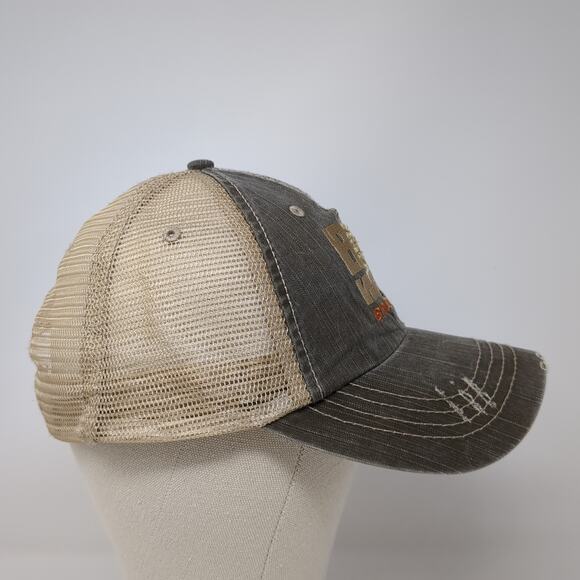 Big Wood Brewery White Bear Lake Strapback Trucker Hat Brown OS Distressed Ha - Picture 5 of 9